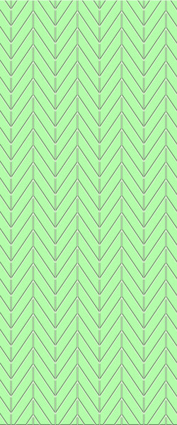 Green Chevron Tile Acrylic Shower Wall Panel 2440mm x 1220mm (3mm Thick) - CladdTech