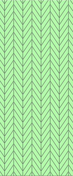 Green Chevron Tile Acrylic Shower Wall Panel 2440mm x 1220mm (3mm Thick) - CladdTech