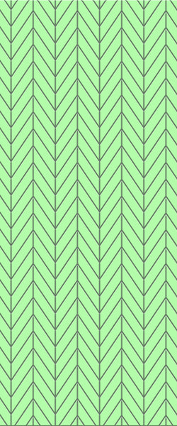 Green Chevron Tile Acrylic Shower Wall Panel 2440mm x 1220mm (3mm Thick) - CladdTech