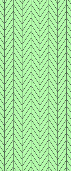 Green Chevron Tile Acrylic Shower Wall Panel 2440mm x 1220mm (3mm Thick) - CladdTech