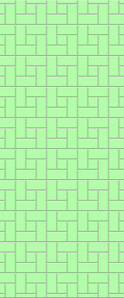 Green Windmill Tile Acrylic Shower Wall Panel 2440mm x 1220mm (3mm Thick)