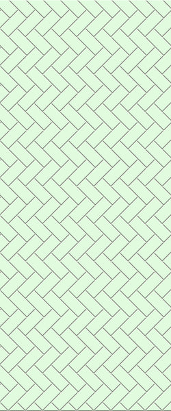 Green Diagonal Herringbone Tile Acrylic Shower Wall Panel 2440mm x 1220mm (3mm Thick) - CladdTech
