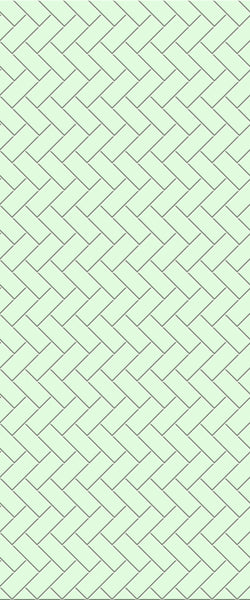 Green Diagonal Herringbone Tile Acrylic Shower Wall Panel 2440mm x 1220mm (3mm Thick) - CladdTech