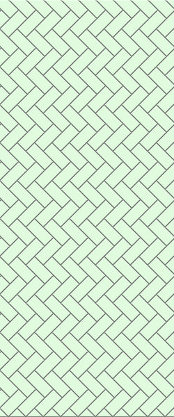 Green Diagonal Herringbone Tile Acrylic Shower Wall Panel 2440mm x 1220mm (3mm Thick) - CladdTech