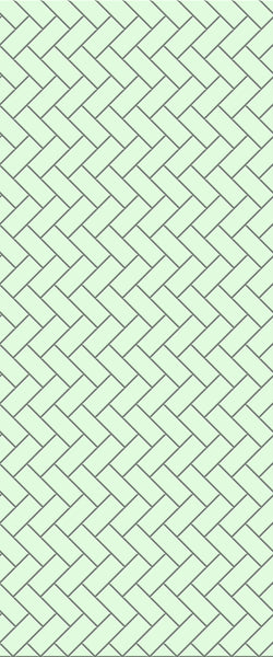 Green Diagonal Herringbone Tile Acrylic Shower Wall Panel 2440mm x 1220mm (3mm Thick) - CladdTech