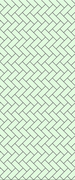 Green Diagonal Herringbone Tile Acrylic Shower Wall Panel 2440mm x 1220mm (3mm Thick) - CladdTech