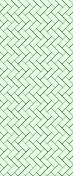 Green Diagonal Herringbone Tile Acrylic Shower Wall Panel 2440mm x 1220mm (3mm Thick) - CladdTech