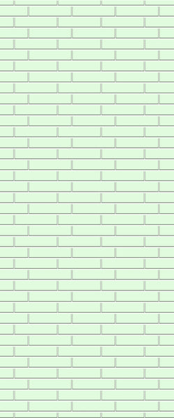 Green Brickslips Tile Acrylic Shower Wall Panel 2440mm x 1220mm (3mm Thick) - CladdTech