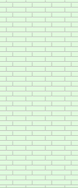 Green Brickslips Tile Acrylic Shower Wall Panel 2440mm x 1220mm (3mm Thick) - CladdTech