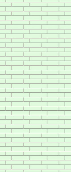 Green Brickslips Tile Acrylic Shower Wall Panel 2440mm x 1220mm (3mm Thick) - CladdTech