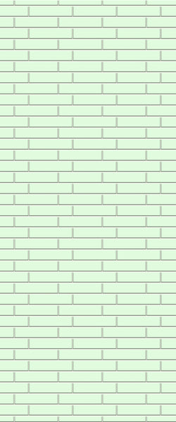 Green Brickslips Tile Acrylic Shower Wall Panel 2440mm x 1220mm (3mm Thick) - CladdTech