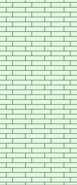 Green Brickslips Tile Acrylic Shower Wall Panel 2440mm x 1220mm (3mm Thick) - CladdTech