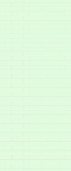 Green Brickslips Tile Acrylic Shower Wall Panel 2440mm x 1220mm (3mm Thick) - CladdTech