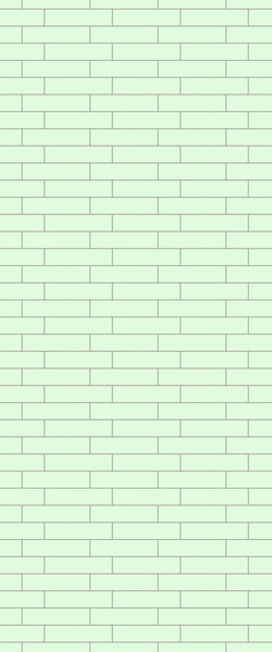 Green Brickslips Tile Acrylic Shower Wall Panel 2440mm x 1220mm (3mm Thick) - CladdTech