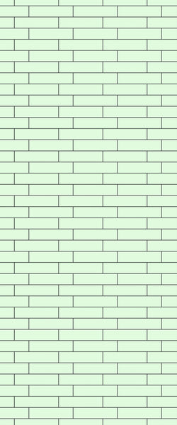 Green Brickslips Tile Acrylic Shower Wall Panel 2440mm x 1220mm (3mm Thick) - CladdTech