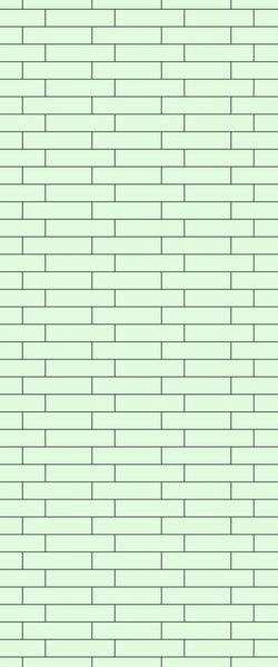 Green Brickslips Tile Acrylic Shower Wall Panel 2440mm x 1220mm (3mm Thick) - CladdTech