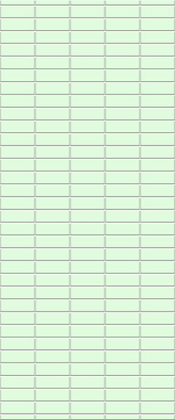 Green Horizontal Block Tile Acrylic Shower Wall Panel 2440mm x 1220mm (3mm Thick) - CladdTech