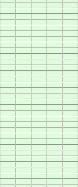 Green Horizontal Block Tile Acrylic Shower Wall Panel 2440mm x 1220mm (3mm Thick) - CladdTech