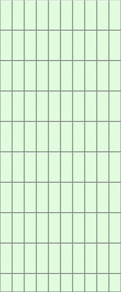 Green Vertical Block Tile Acrylic Shower Wall Panel 2440mm x 1220mm (3mm Thick) - CladdTech