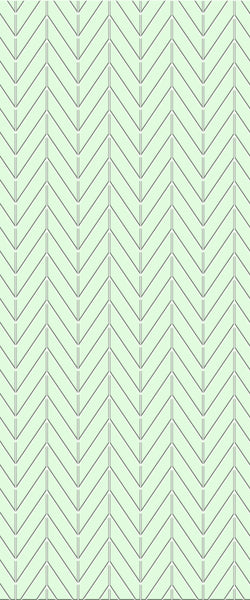 Green Chevron Tile Acrylic Shower Wall Panel 2440mm x 1220mm (3mm Thick) - CladdTech