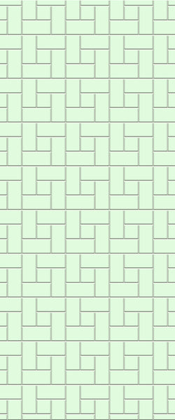 Green Windmill Tile Acrylic Shower Wall Panel 2440mm x 1220mm (3mm Thick)