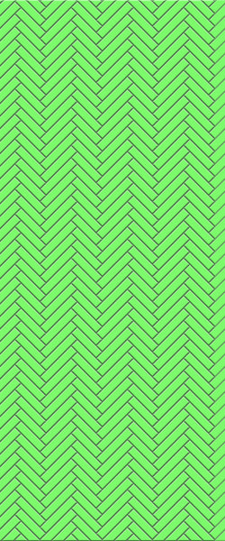 Green Single Herringbone Tile Acrylic Shower Wall Panel 2440mm x 1220mm (3mm Thick) - CladdTech