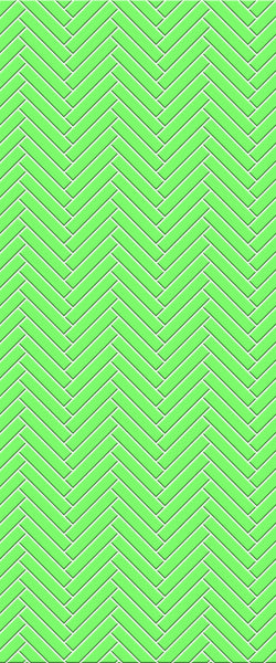 Green Double Herringbone Tile Acrylic Shower Wall Panel 2440mm x 1220mm (3mm Thick)