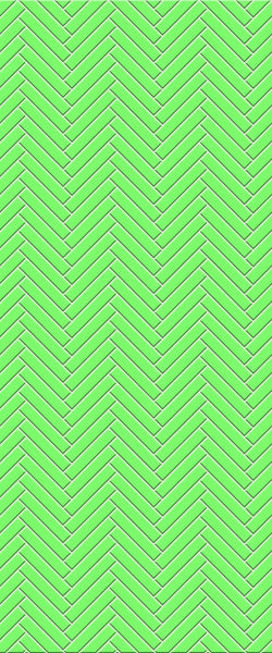 Sample of Green Double Herringbone Tile Acrylic Shower Wall Panel 2440mm x 1220mm