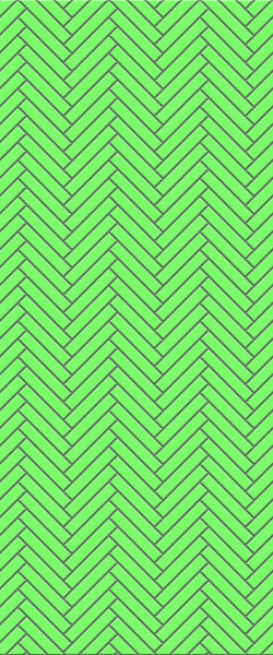 Sample of Green Double Herringbone Tile Acrylic Shower Wall Panel 2440mm x 1220mm