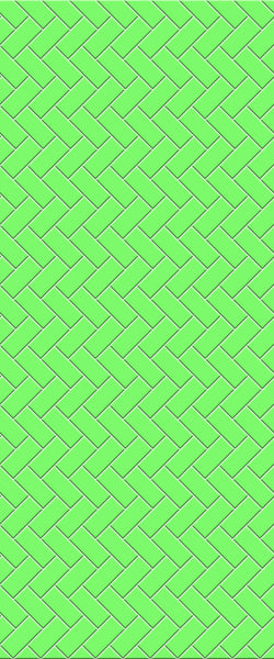 Green Diagonal Herringbone Tile Acrylic Shower Wall Panel 2440mm x 1220mm (3mm Thick) - CladdTech