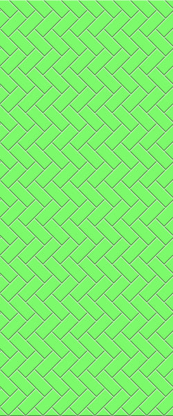 Green Diagonal Herringbone Tile Acrylic Shower Wall Panel 2440mm x 1220mm (3mm Thick) - CladdTech