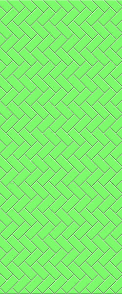 Green Diagonal Herringbone Tile Acrylic Shower Wall Panel 2440mm x 1220mm (3mm Thick) - CladdTech