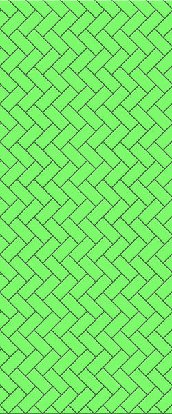 Green Diagonal Herringbone Tile Acrylic Shower Wall Panel 2440mm x 1220mm (3mm Thick) - CladdTech