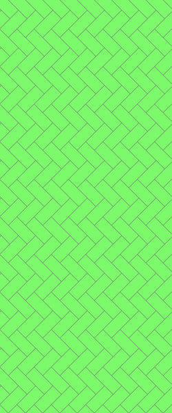 Green Diagonal Herringbone Tile Acrylic Shower Wall Panel 2440mm x 1220mm (3mm Thick) - CladdTech