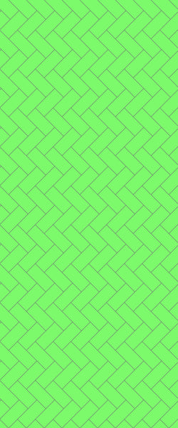 Green Diagonal Herringbone Tile Acrylic Shower Wall Panel 2440mm x 1220mm (3mm Thick) - CladdTech