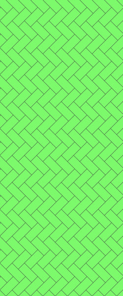 Green Diagonal Herringbone Tile Acrylic Shower Wall Panel 2440mm x 1220mm (3mm Thick) - CladdTech