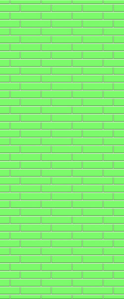 Green Brickslips Tile Acrylic Shower Wall Panel 2440mm x 1220mm (3mm Thick) - CladdTech