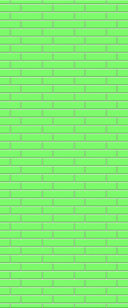 Green Brickslips Tile Acrylic Shower Wall Panel 2440mm x 1220mm (3mm Thick) - CladdTech