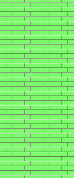 Green Brickslips Tile Acrylic Shower Wall Panel 2440mm x 1220mm (3mm Thick) - CladdTech