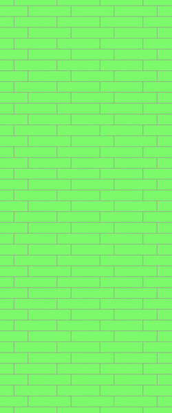 Green Brickslips Tile Acrylic Shower Wall Panel 2440mm x 1220mm (3mm Thick) - CladdTech