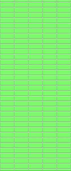 Green Horizontal Block Tile Acrylic Shower Wall Panel 2440mm x 1220mm (3mm Thick) - CladdTech