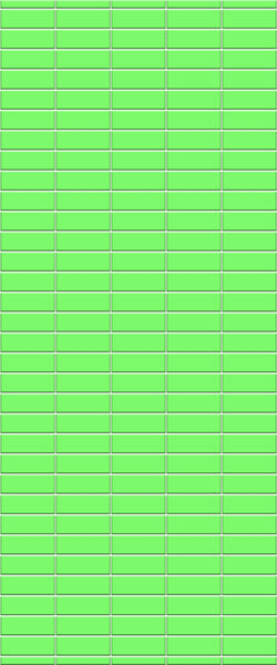 Green Horizontal Block Tile Acrylic Shower Wall Panel 2440mm x 1220mm (3mm Thick) - CladdTech