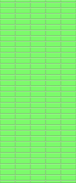 Green Horizontal Block Tile Acrylic Shower Wall Panel 2440mm x 1220mm (3mm Thick) - CladdTech