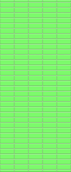 Green Horizontal Block Tile Acrylic Shower Wall Panel 2440mm x 1220mm (3mm Thick) - CladdTech