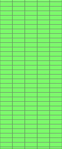 Green Horizontal Block Tile Acrylic Shower Wall Panel 2440mm x 1220mm (3mm Thick) - CladdTech