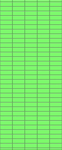 Green Horizontal Block Tile Acrylic Shower Wall Panel 2440mm x 1220mm (3mm Thick) - CladdTech