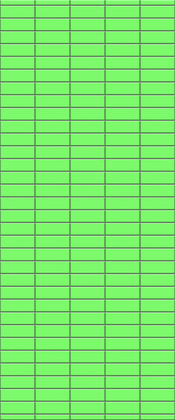 Green Horizontal Block Tile Acrylic Shower Wall Panel 2440mm x 1220mm (3mm Thick) - CladdTech