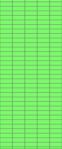 Green Horizontal Block Tile Acrylic Shower Wall Panel 2440mm x 1220mm (3mm Thick) - CladdTech