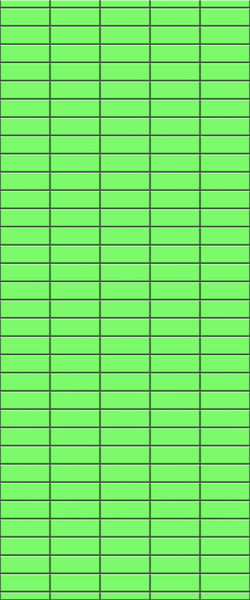 Green Horizontal Block Tile Acrylic Shower Wall Panel 2440mm x 1220mm (3mm Thick) - CladdTech