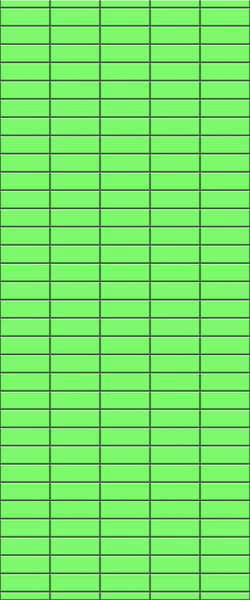 Green Horizontal Block Tile Acrylic Shower Wall Panel 2440mm x 1220mm (3mm Thick) - CladdTech